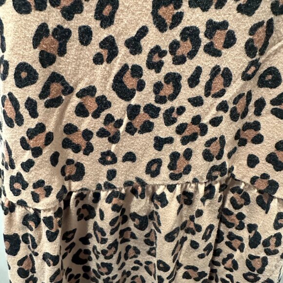 Wild Fable Cheetah Print Short Sleeved T-Shirt Dress SIZE LARGE - Picture 6 of 8
